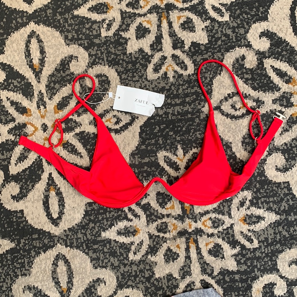 Red Zaful Bikini Top ONLY